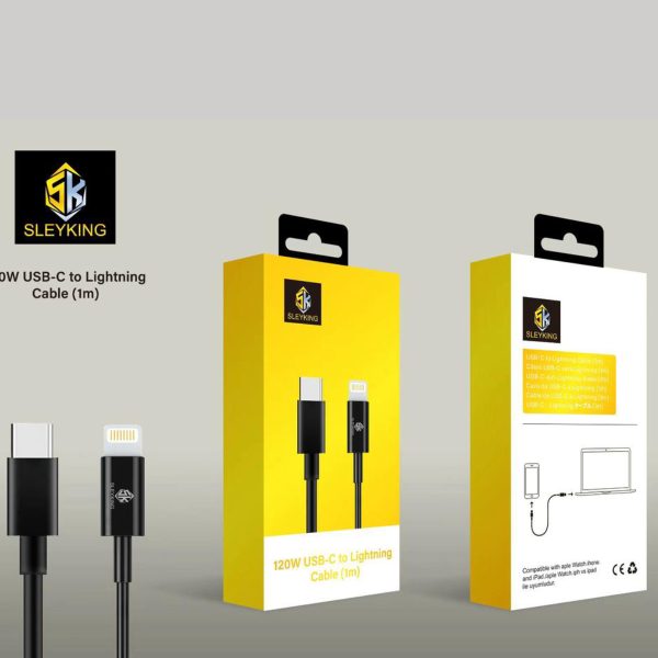 SK-USB C to iPhone 120w Black